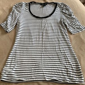 WHBM Black/white top